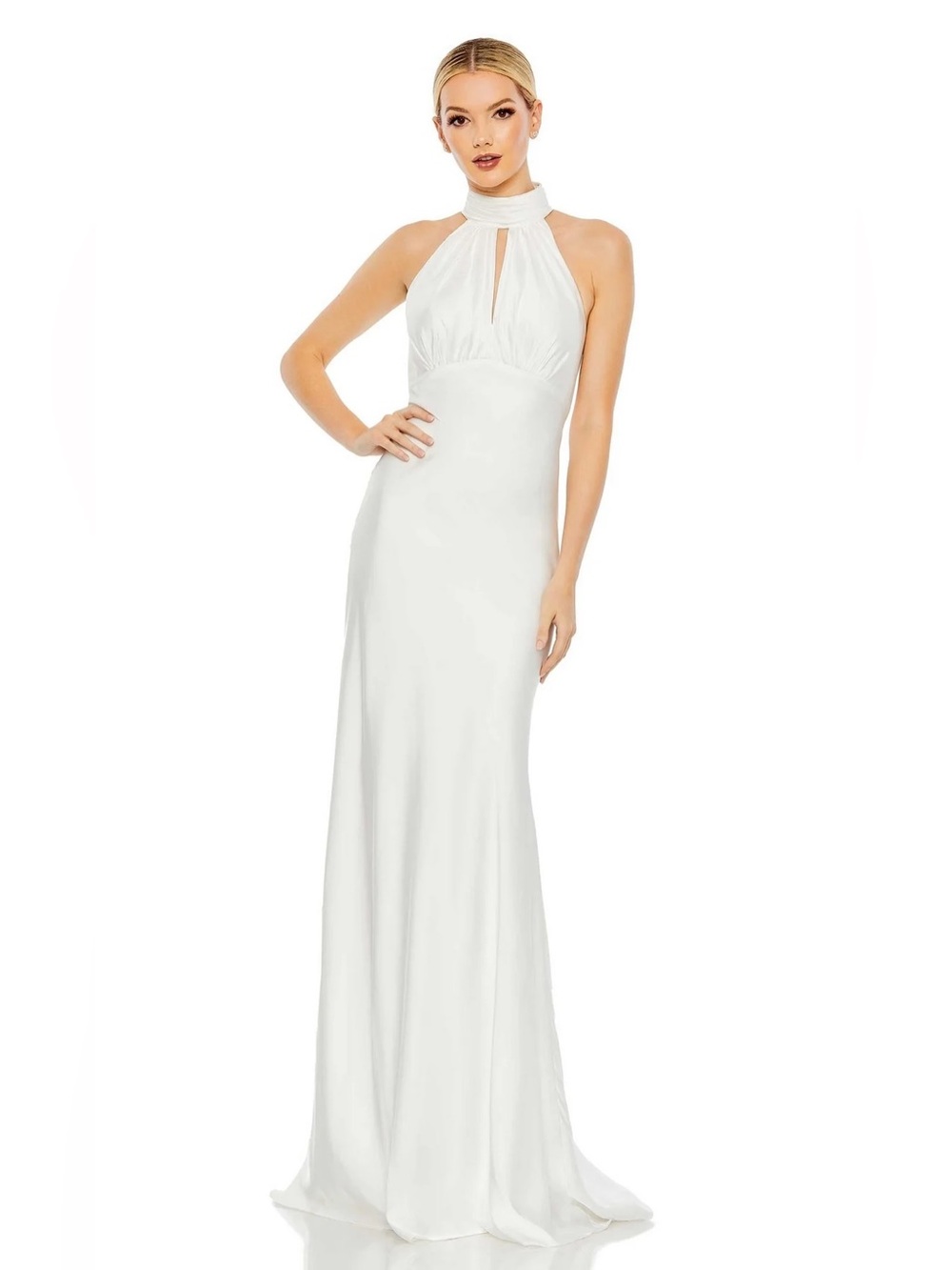Mac Duggal Keyhole Halter Empire Waist
Gown Size 8
